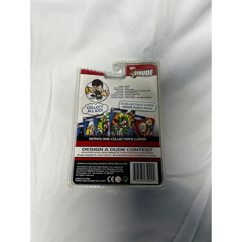 Tech Deck Dudes Evolution Crew Bruce 020 Magnetic Figure 2003 X-Concepts New